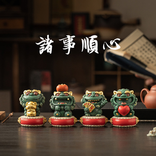 新中式 饰品风水家居客厅玄关饰品礼物 诸事大吉招财貔貅桌面摆件装