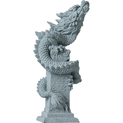 青砂石招财国潮客厅飞龙在天摆件