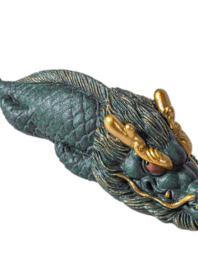 青砂石笔架可爱桌面青龙摆件装饰