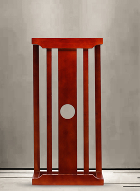 新中式仿古实木花架子p置物架摆件榆木落地式花几家用客厅玄关软