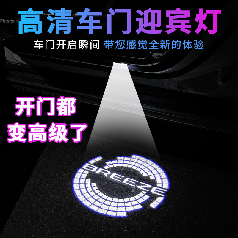 适用19-22款皓影迎宾灯车门镭射灯17-21CRV照地灯开车门氛围投影