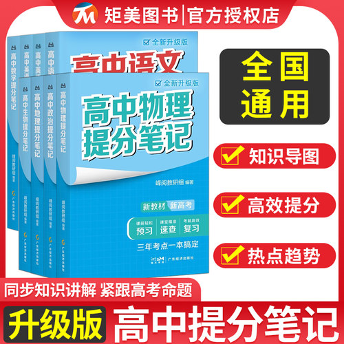 升级版高中提分笔记语文数学英语政治历史化学地理生物高中选择性必修高一二三上册下复习知识清单学霸手写提分笔记思维导图
