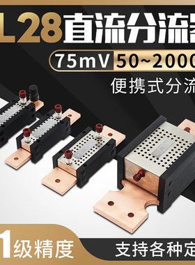 FL-28高精度分流器 0.1级直流75mV 20A 50A 100A 200A 400A 600A
