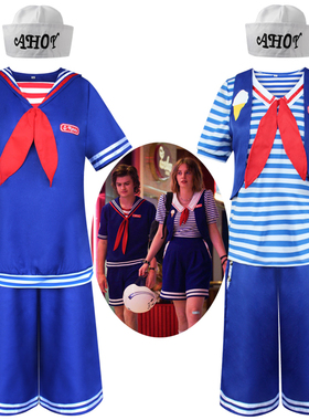 怪奇物语3Stranger Things冰淇淋店员海军套装水手cosplay舞台装