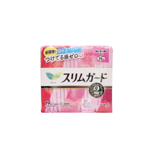 日本原装 进口花王乐而雅护翼日用卫生巾瞬吸超薄零触感s25cm19片