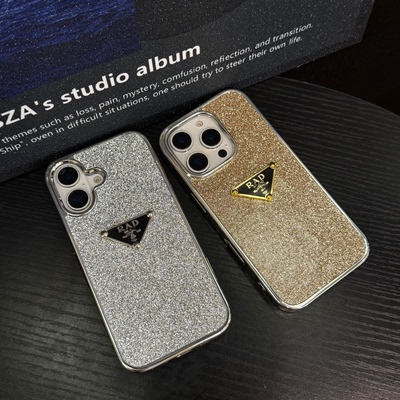 新款潮牌三角标iPhone16promax手机壳适用苹果15pro情侣男女款14高级感亮晶晶13promax奢华11时尚12三星S25