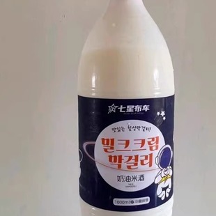 七星布车奶油米酒延边朝鲜族延吉蜜桃玛格丽米酒甜米酒瓶装