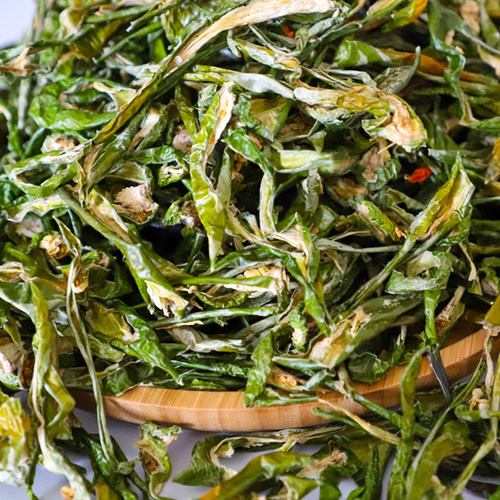 延边延吉朝鲜族干青辣椒火锅食材红辣椒皮辣椒丝晒干250克