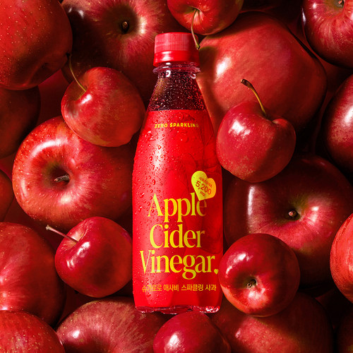 韩国进口sugarlolo苹果味气泡水碳酸饮料果汁水果味夏日饮品汽水