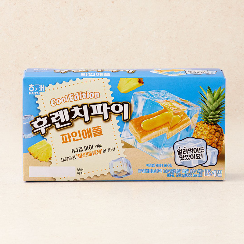 韩国进口HAITAI海太菠萝果酱派千层酥下午茶休闲食品糕点小零食
