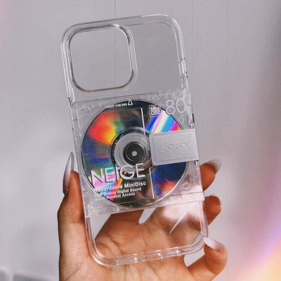 潮流千禧年绝版复古md透明手机壳