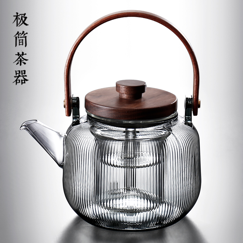 极简造物电陶炉煮茶壶玻璃提梁壶