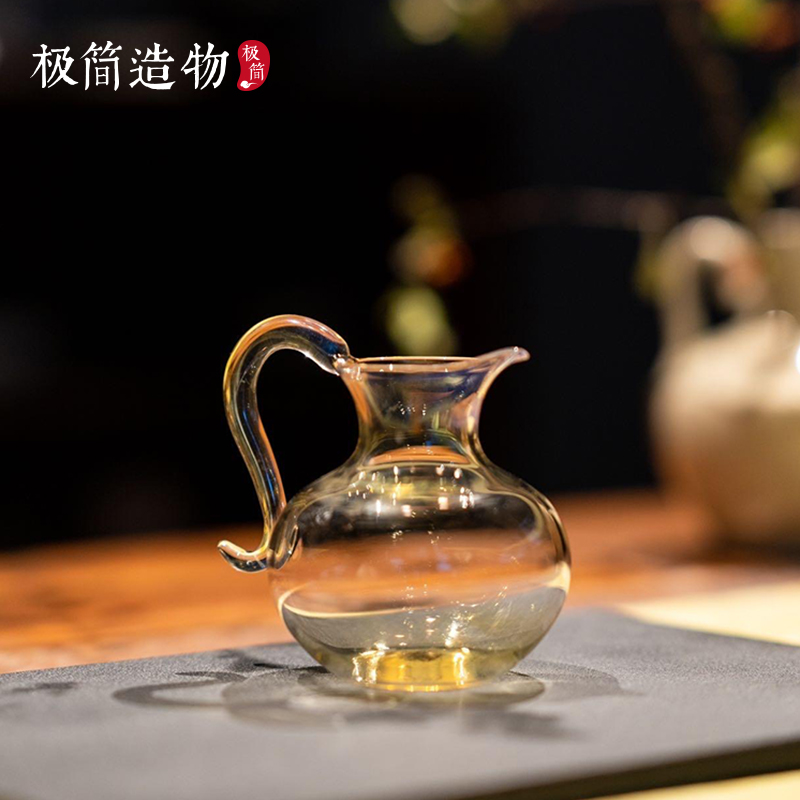 晶焱创意手工吹制公道杯