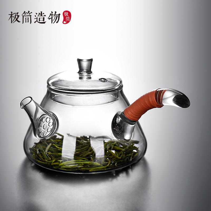 极简造物明火玻璃烧水煮茶壶