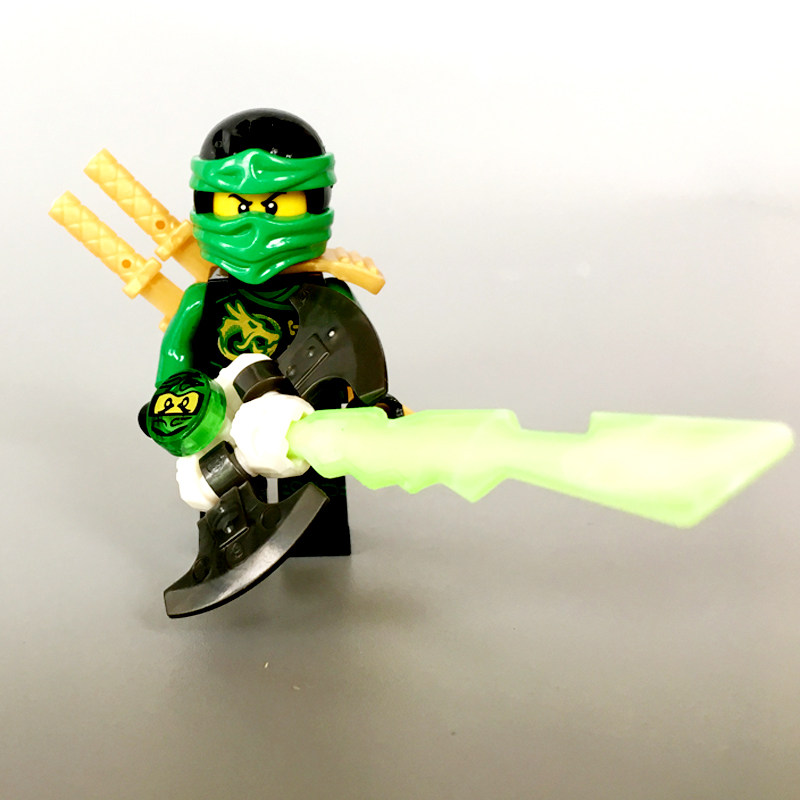 兼容乐高幻影忍者第六季 劳埃德人仔巨灵刀飞天忍者 10023-10028
