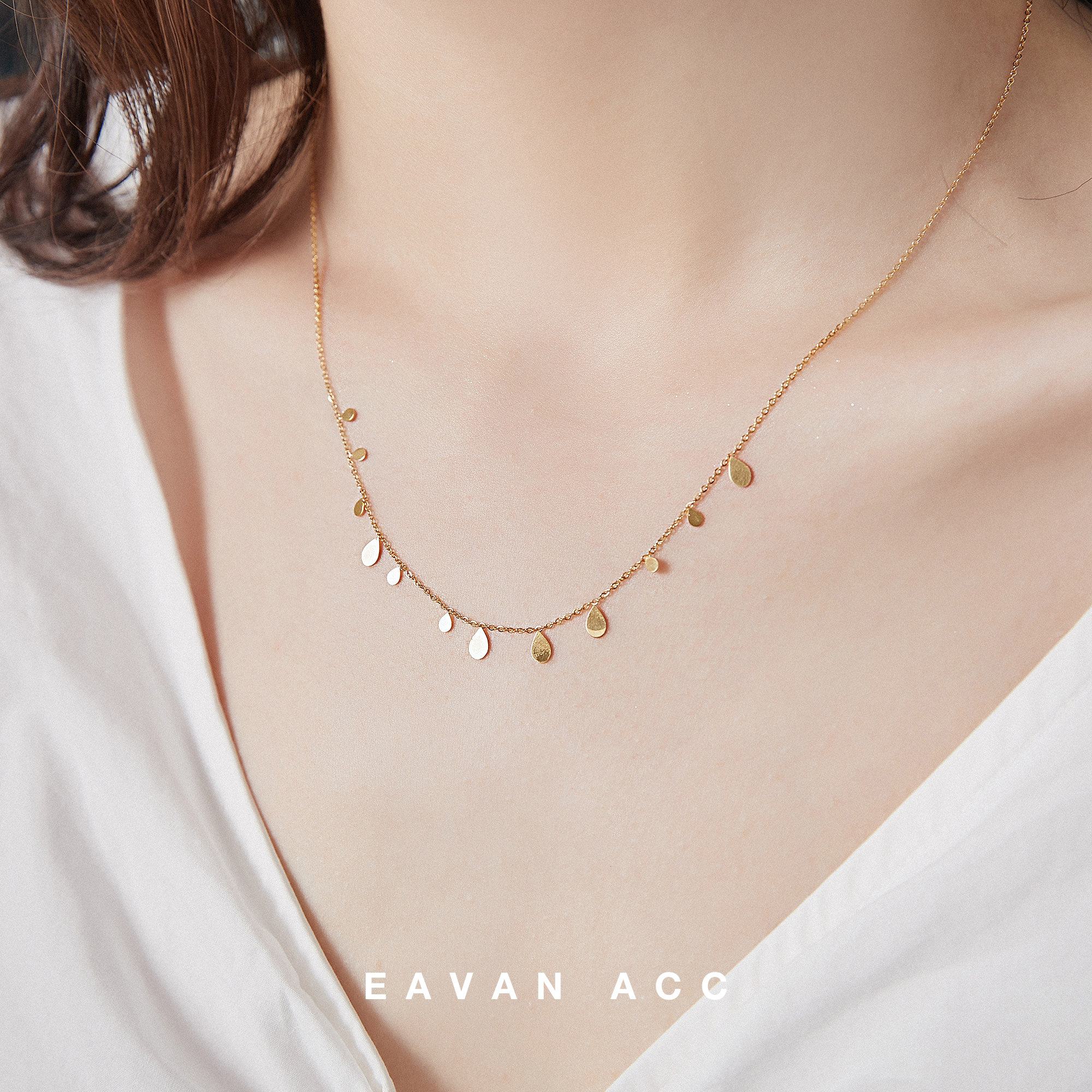EAVAN ACC 高级感法式闪闪百搭钛钢锁骨链欧美简约小众设计感项链|ruв категории Украшения,ювелирные изделия, ожерелье - от Buy2taobao.com для оказания профессиональной услуги покупки агента Taobao