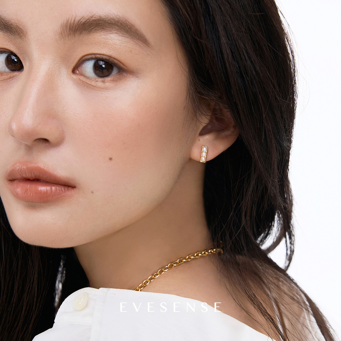 【新品9折】高级感迷你天然淡水珍珠耳钉法式精致气质耳饰耳环女