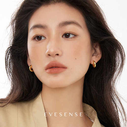 EVESENSE简约时髦金色金属耳环