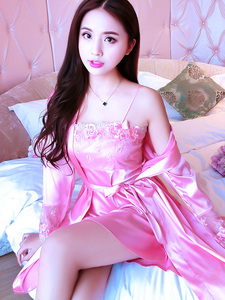 睡衣女两件套装丝绸夏季薄款吊带性感春秋冰丝睡裙家居服断码清仓