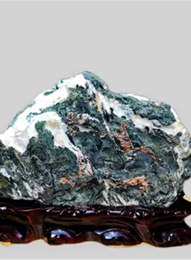 天然青海七彩石原石黄河水冲国画石彩色石头家居装饰奇石摆件收藏