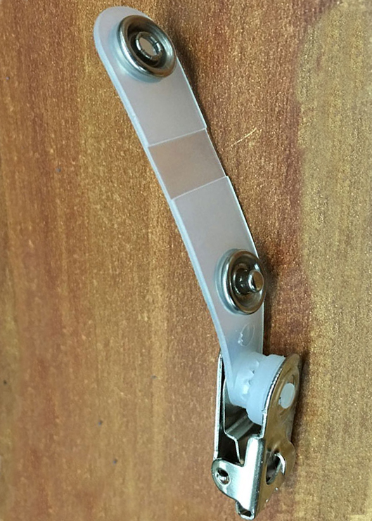 工作卡套金属夹子工作胸牌不锈钢翻盖夹证件挂绳卡套配件胸夹