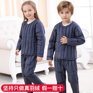 朴素冲锋衣校服羽绒内胆套装排骨羽绒服两件套轻薄保暖滑雪服内搭