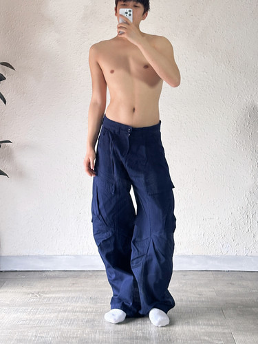 SHRSOLIS新品工装裤美式复古男女宽松直筒阔腿休闲长裤子四季款