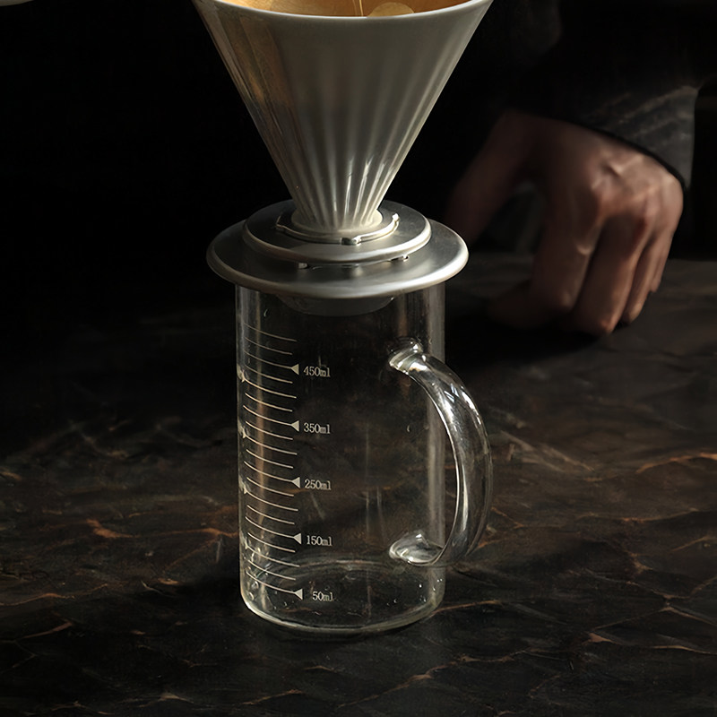 手冲咖啡壶分享壶匀杯分加厚耐热玻璃接咖啡分享杯透明带刻度公道