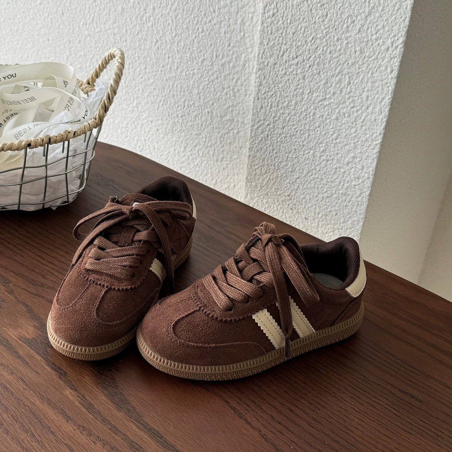 儿童韩版拼色女童板鞋2025秋季新款男童运动鞋复古德训鞋女宝宝鞋,童鞋/婴儿鞋/亲子鞋,运动鞋,淘宝优惠券,粉丝福利购,淘宝优惠卷