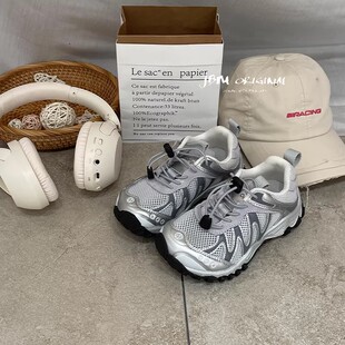 儿童芒果头运动鞋2026春季新款男女童休闲慢跑鞋中大童轻便登山鞋