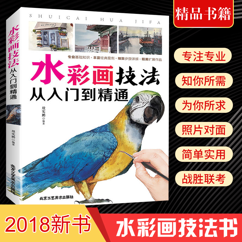 35任选5本水彩画技法从入门到精通 水彩画基础知识教程 水彩书籍教材入门学生成人手绘素描绘画入门自学零基础彩铅画入门水粉画类