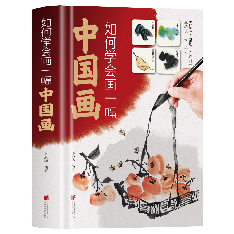 精装硬壳如何学会画一幅中国画 正版零基础学画中国画 全彩版国画入门绘画基础技法训练教程教你怎样画国画画山水花卉蔬果虫草禽鸟