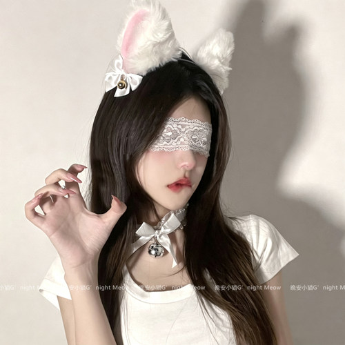 魅惑预警*毛绒猫耳朵发箍女头饰
