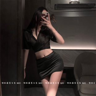 包臀短裙ol性感制服套装 迷糊小秘书 女秘书诱惑角色扮演教师衬衫