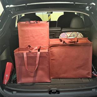 整箱拉链手提袋子无纺布加厚牢固外卖专用车尾箱方便拿送货白酒