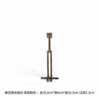 Fanqi retro light luxury metal candlestick table decoration sample room dining table vintage art candlestick combination decoration thumbnail 5