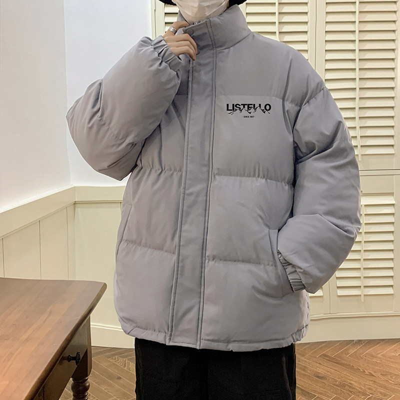 冬季连帽男士棉服加厚字母棉衣休闲棉袄青年B219-MY502-P68卡其,男装棉衣,电商B219