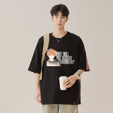 得物品质纯棉重磅潮牌潮流宽松圆领短袖T恤无影墙B219-Y661-P25，商品下架区，电商B219