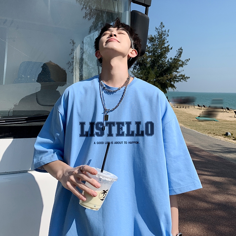 220克夏装新款英文印花宽松港仔百搭学生休闲圆领短袖t恤Y287P25，商品下架区商品下架区，电商B219