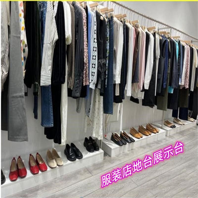 长方形木质烤漆展示台仿大理石站台墩服装店地台展会展台底座定制