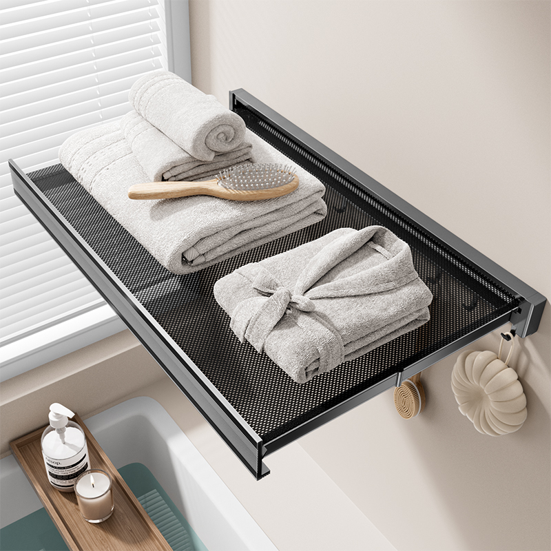 折叠隐形脏衣篮免打孔放衣服神器