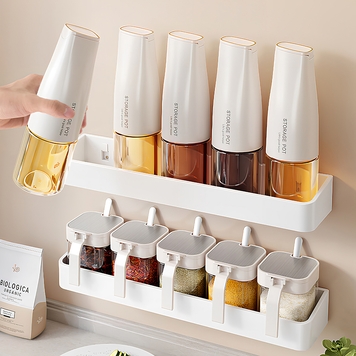 日本调味瓶罐调料罐盐罐分装瓶厨房家用高端调味盒收纳盒套装组合