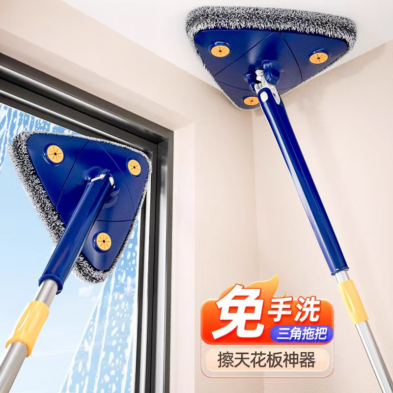 日本擦玻璃神器家用高层窗外专用刷玻璃刮双面擦一体清洁三角拖把