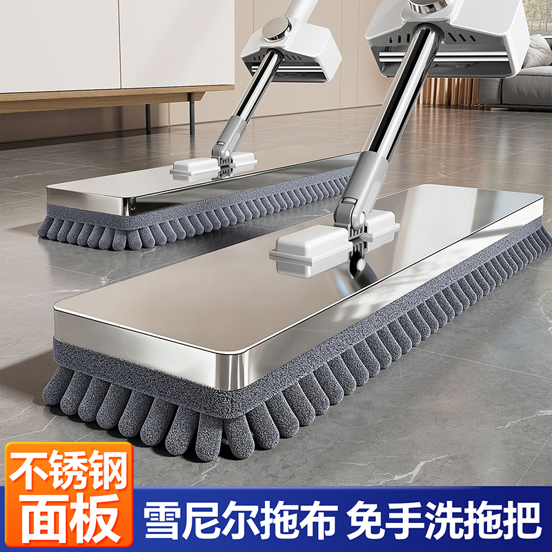 雪尼尔免手洗拖把家用懒人拖地