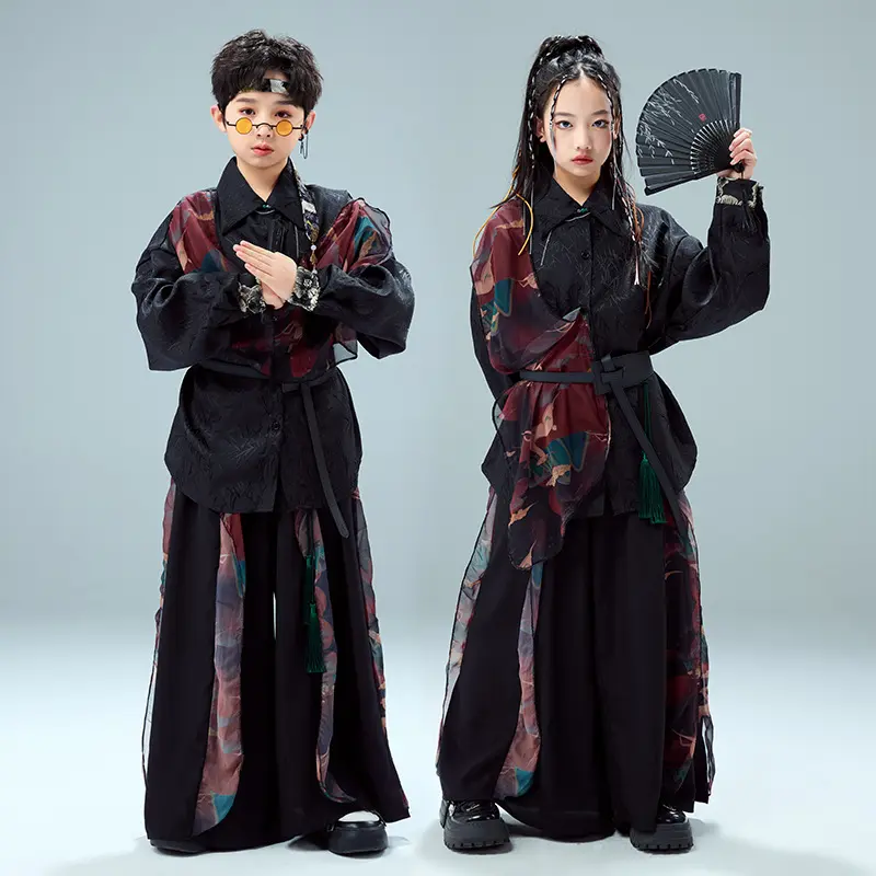 中国风演出服儿童合唱表演服装