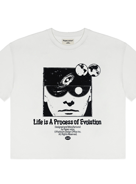 Paper voice星际旅行者美式复古cleanfit风格T恤索罗娜趣味短袖