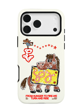 PAPER VOICE® ｜「花园的入场券」 磁吸手机壳 Magsafe韩国菲林双层保护壳iphone17pm 马年限定款