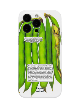 Papervoice苹果14手机壳储存新鲜原创四季豆与洋葱创意艺术14Promax简约防滑防摔不撞壳保护壳