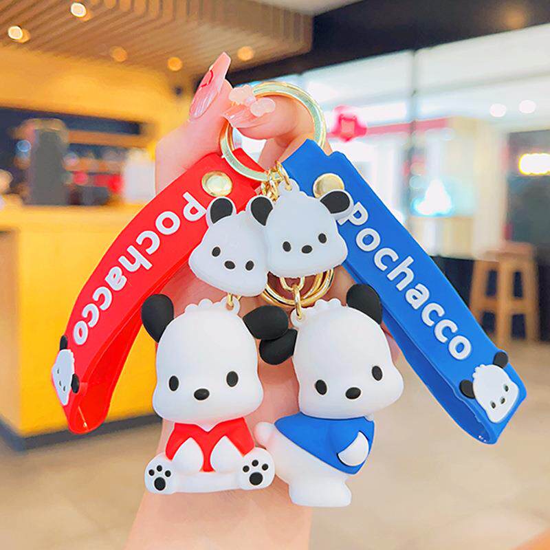 可爱帕恰狗钥匙扣挂坠挂件公仔情侣挂饰钥匙链玩偶小礼品pvc