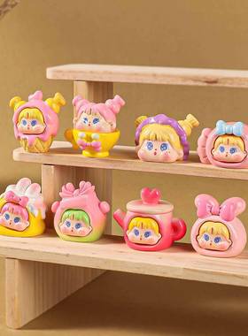 甜心女孩萌粒公仔可爱手工树脂小摆件工艺装饰直播对对碰盲袋